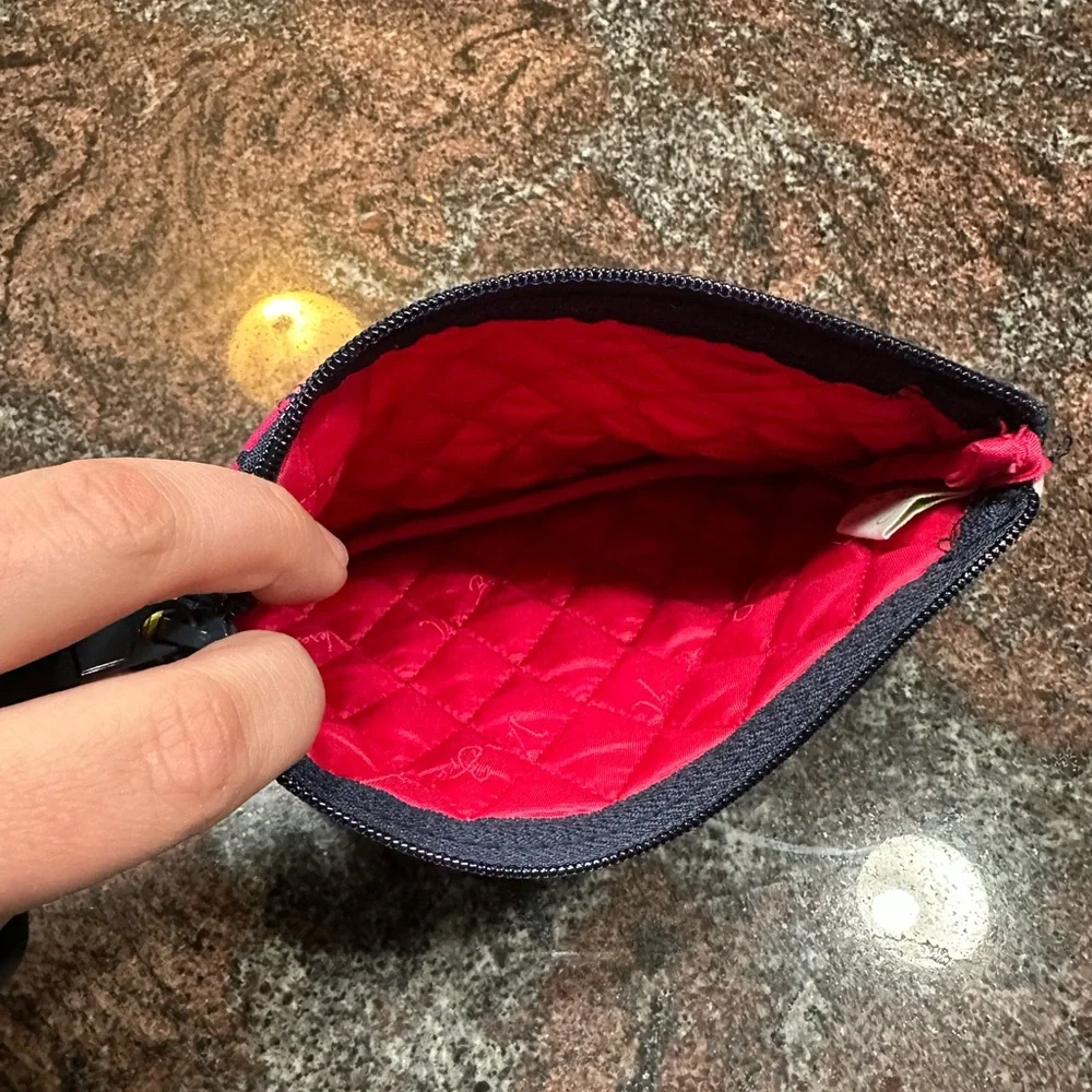 Small Vera Bradley pouch in ribbons print